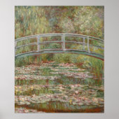 Monet Frans Japans Bridge Giverney Poster (Voorkant)