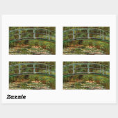 Monet Frans Japans Bridge Giverney Rechthoekige Sticker (Vel)