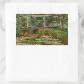 Monet Frans Japans Bridge Giverney Rechthoekige Sticker (Tas)