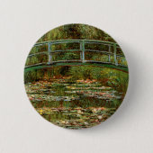 Monet Frans Japans Bridge Giverney Ronde Button 5,7 Cm (Voorkant)