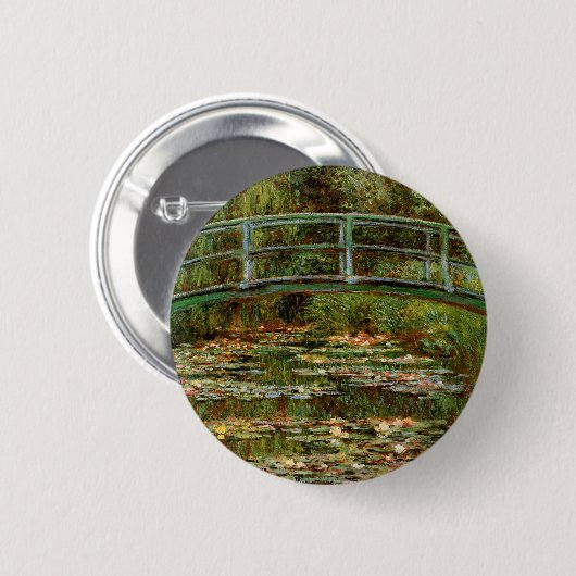 Monet Frans Japans Bridge Giverney Ronde Button 5,7 Cm (Voorkant /achterkant)