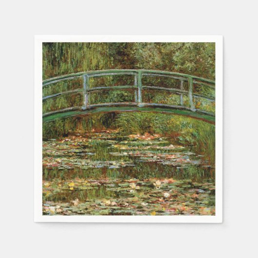 Monet Frans Japans Bridge Giverney Servetten (Voorkant)