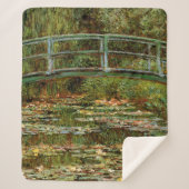 Monet Frans Japans Bridge Giverney Sherpa Deken (Voorkant)