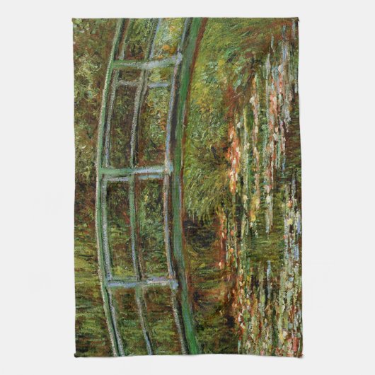 Monet Frans Japans Bridge Giverney Theedoek (Verticaal)