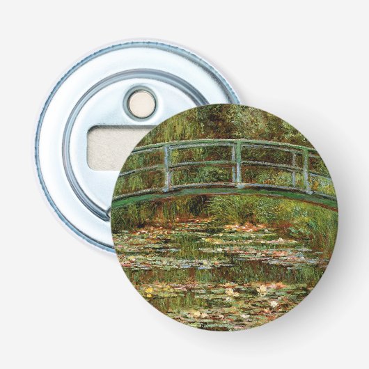 Monet Frans Japanse Brug Giverney Button Flesopener (Voorkant)