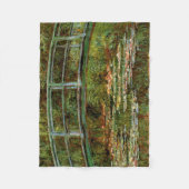 Monet Frans Japanse Brug Giverney Fleece Deken (Voorkant)