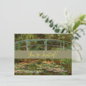 Monet Frans Japanse Brug Giverney Kaart (Staand voorkant)