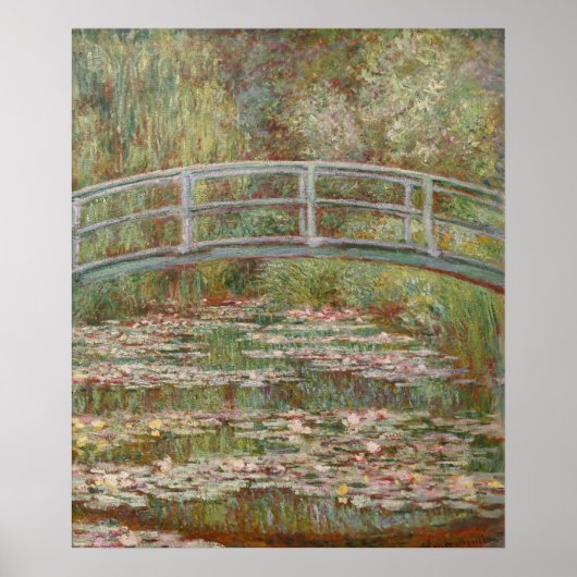 Monet Frans Japanse Brug Giverney Poster (Voorkant)