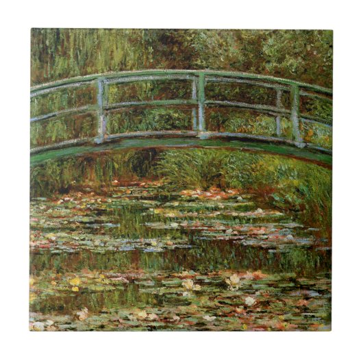 Monet Frans Japanse Brug Giverney Tegeltje (Voorkant)