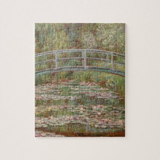 Monet Frans Japanse Brug Kunst Legpuzzel (Verticaal)