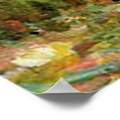Monet Frans Japanse Brug Kunst Poster (Hoek)