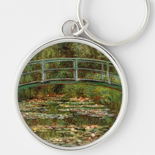 Monet Frans Japanse Brug Kunst Sleutelhanger (Voorkant)
