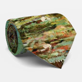 Monet Frans Japanse Brug Kunst Stropdas (Opgerold)
