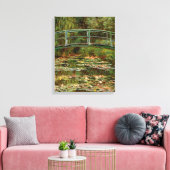 Monet Franse Japanse Brug Giverney Canvas Afdruk (Insitu (Woonkamer))