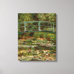 Monet Franse Japanse Brug Giverney Canvas Afdruk
