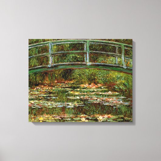Monet Franse Japanse Brug Giverney Canvas Afdruk (Voorkant)
