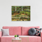 Monet Franse Japanse Brug Giverney Canvas Afdruk (Insitu (Woonkamer))