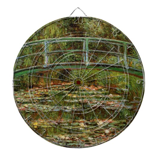 Monet Franse Japanse Brug Giverney Dartbord (Voorkant)