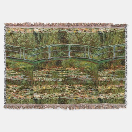 Monet Franse Japanse Brug Giverney Deken (Voorkant)