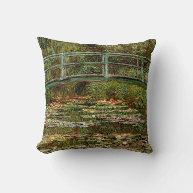 Monet Franse Japanse Brug Giverney Kussen (Voorkant)