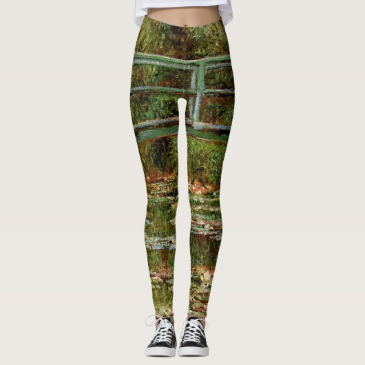 Monet Franse Japanse Brug Giverney Leggings (Voorkant)