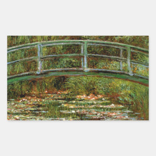 Monet Franse Japanse Brug Giverney Rechthoekige Sticker