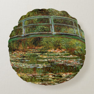 Monet Franse Japanse Brug Giverney Rond Kussen