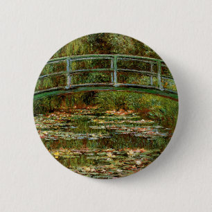 Monet Franse Japanse Brug Giverney Ronde Button 5,7 Cm