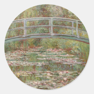 Monet Franse Japanse Brug Giverney Ronde Sticker