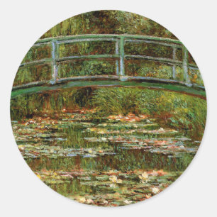 Monet Franse Japanse Brug Giverney Ronde Sticker