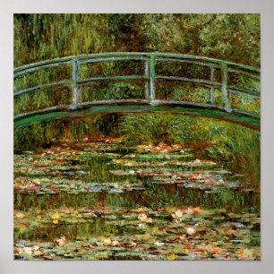 Monet Franse Japanse Brug Kunst Poster
