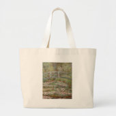 Monet French Japans Bridge Art Grote Tote Bag (Voorkant)