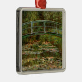 Monet French Japans Bridge Art Metalen Ornament (Rechts)