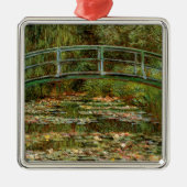Monet French Japans Bridge Art Metalen Ornament (Voorkant)