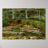Monet French Japans Bridge Art Poster (Voorkant)