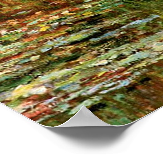 Monet French Japans Bridge Art Poster (Hoek)