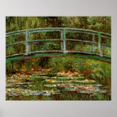 Monet French Japans Bridge Art Poster (Voorkant)