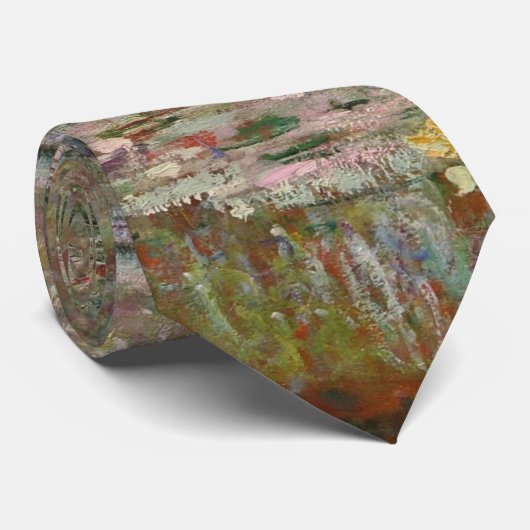 Monet French Japans Bridge Art Stropdas (Opgerold)