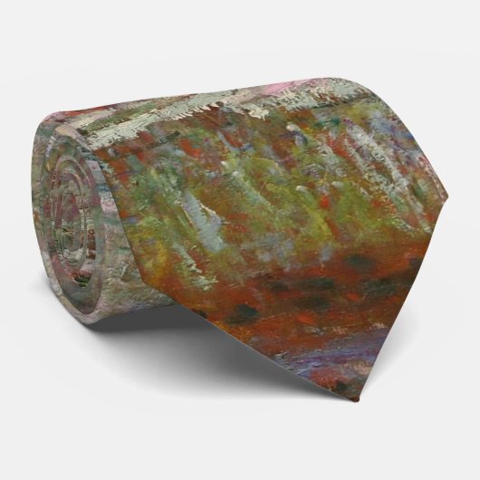 Monet French Japans Bridge Art Stropdas (Opgerold)