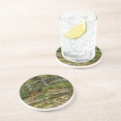 Monet French Japans Bridge Art Zandsteen Onderzetter (Zijkant)