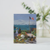 Monet Garden bij Sainte-Adresse Painting Briefkaart (Staand voorkant)
