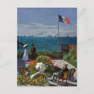 Monet Garden bij Sainte-Adresse Painting Briefkaart