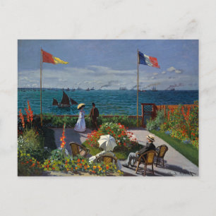Monet Garden bij Sainte-Adresse Painting Briefkaart