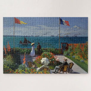 Monet Garden bij Sainte-Adresse Painting Legpuzzel