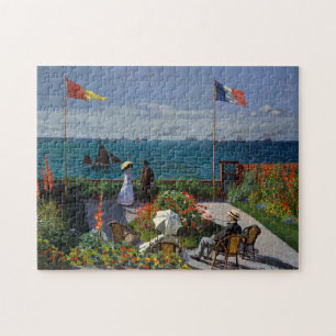 Monet Garden bij Sainte-Adresse Painting Legpuzzel