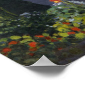 Monet Garden bij Sainte-Adresse Painting Poster (Hoek)