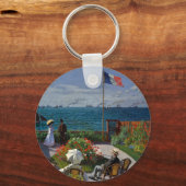 Monet Garden bij Sainte-Adresse Painting Sleutelhanger (Voorkant)