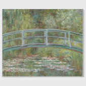 Monet, garden, classic painting cadeaupapier (Vlak)