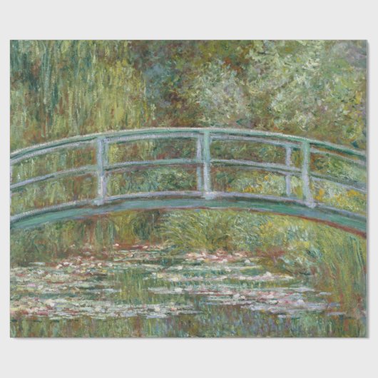 Monet, garden, classic painting cadeaupapier (Vlak)