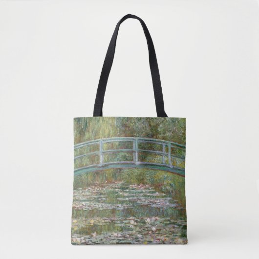 Monet, garden, classic painting tote bag (Voorkant)